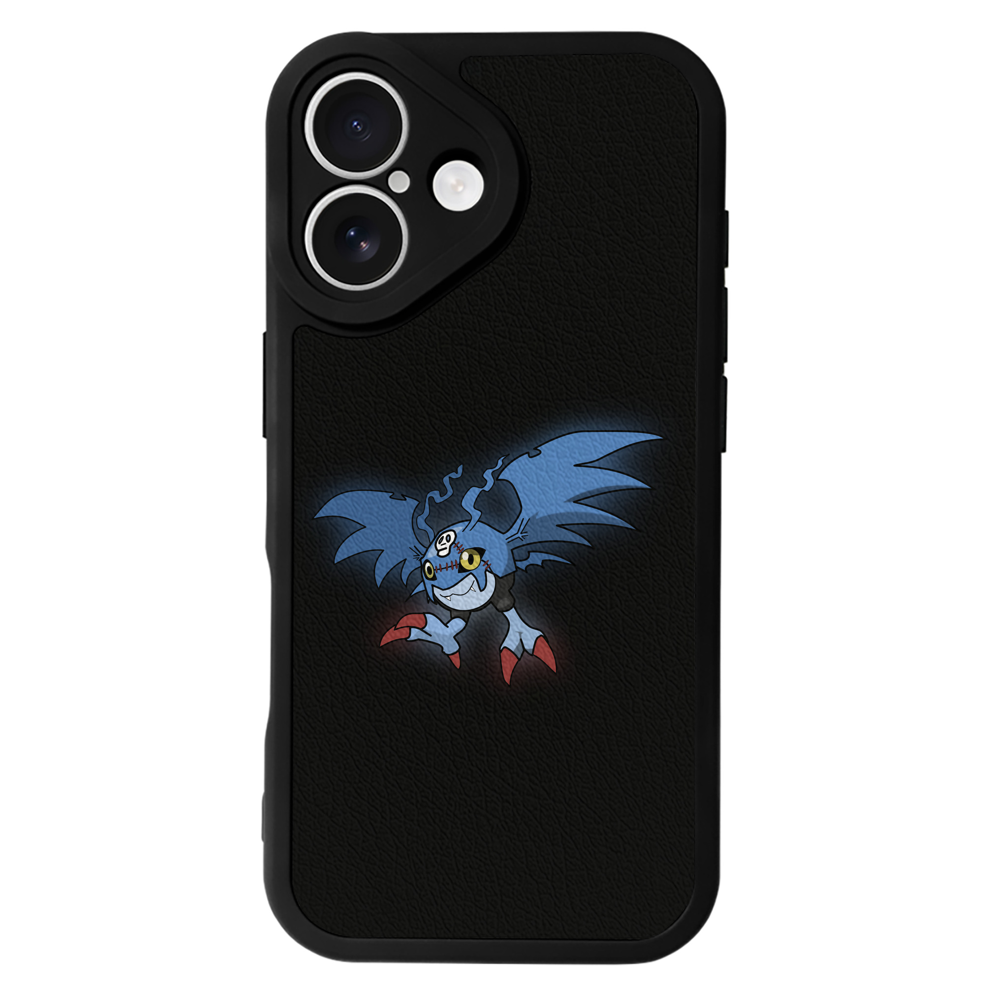 （画像用） Digimon デジタルモンスター/デジモン 【iPhone 16シリーズ対応】シリコンスマホケース（レザー調） 材質：シリコン